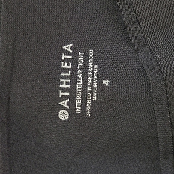 Athleta sz 4 black interstellar tight - Picture 4 of 6